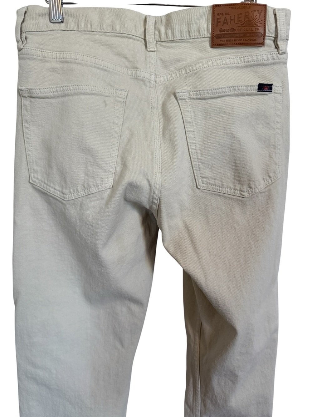 Faherty Slim Straight Denim in Stone Men’s Size 30x32 - Picture 7 of 16